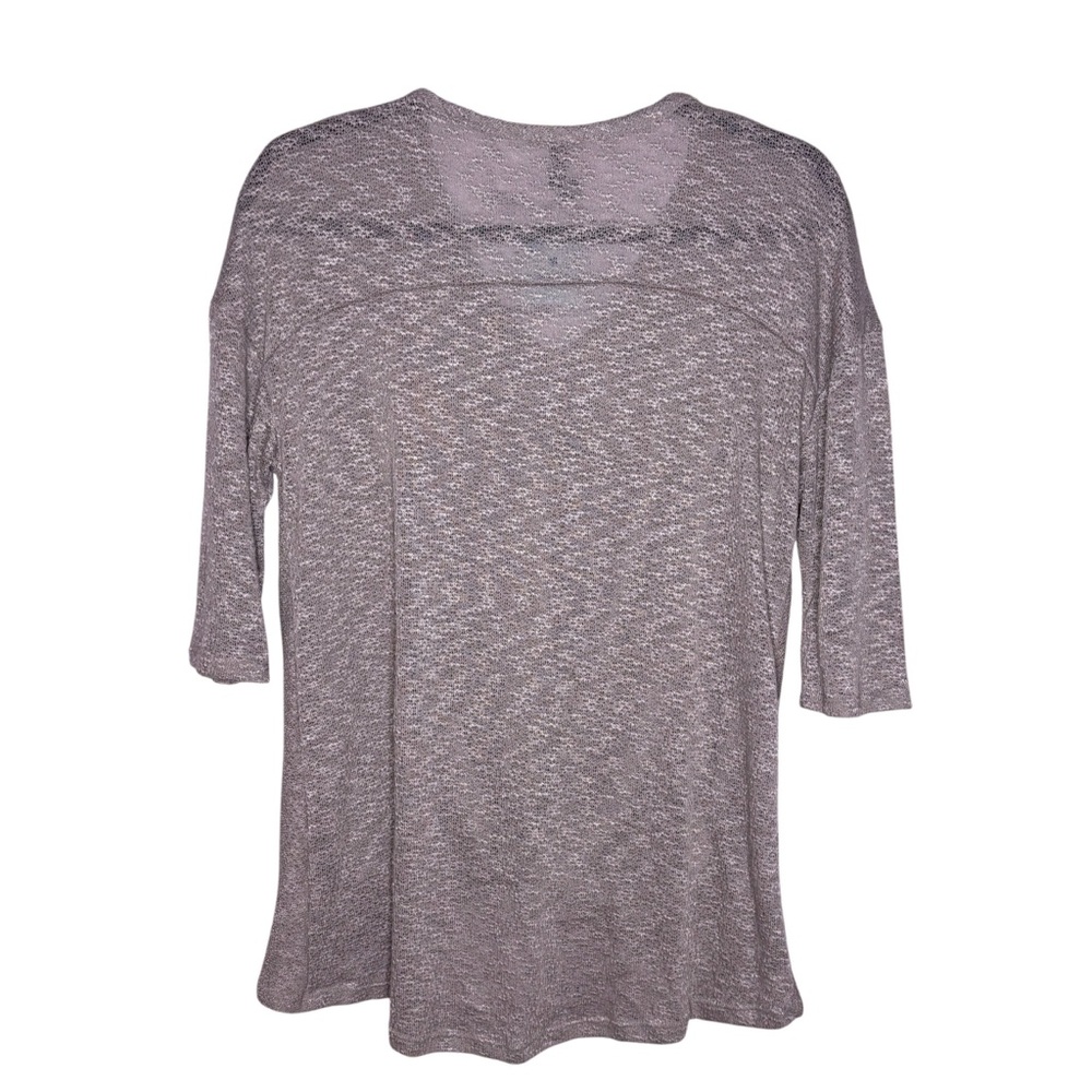 NWT Spot Lite | Beige Knit V-Neck Twist Hem Top | Size S | EUC - Picture 4 of 5